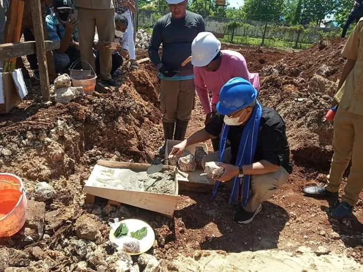 Peletakan Batu Pertama Pembangunan Kantor Bawaslu Kabupaten Kepulauan Tanimbar Oleh Sekjen Bawaslu, 
