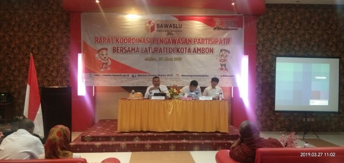 Bawaslu Provinsi Maluku Gelar Rakor Bersama Latupati di Kota Ambon.
