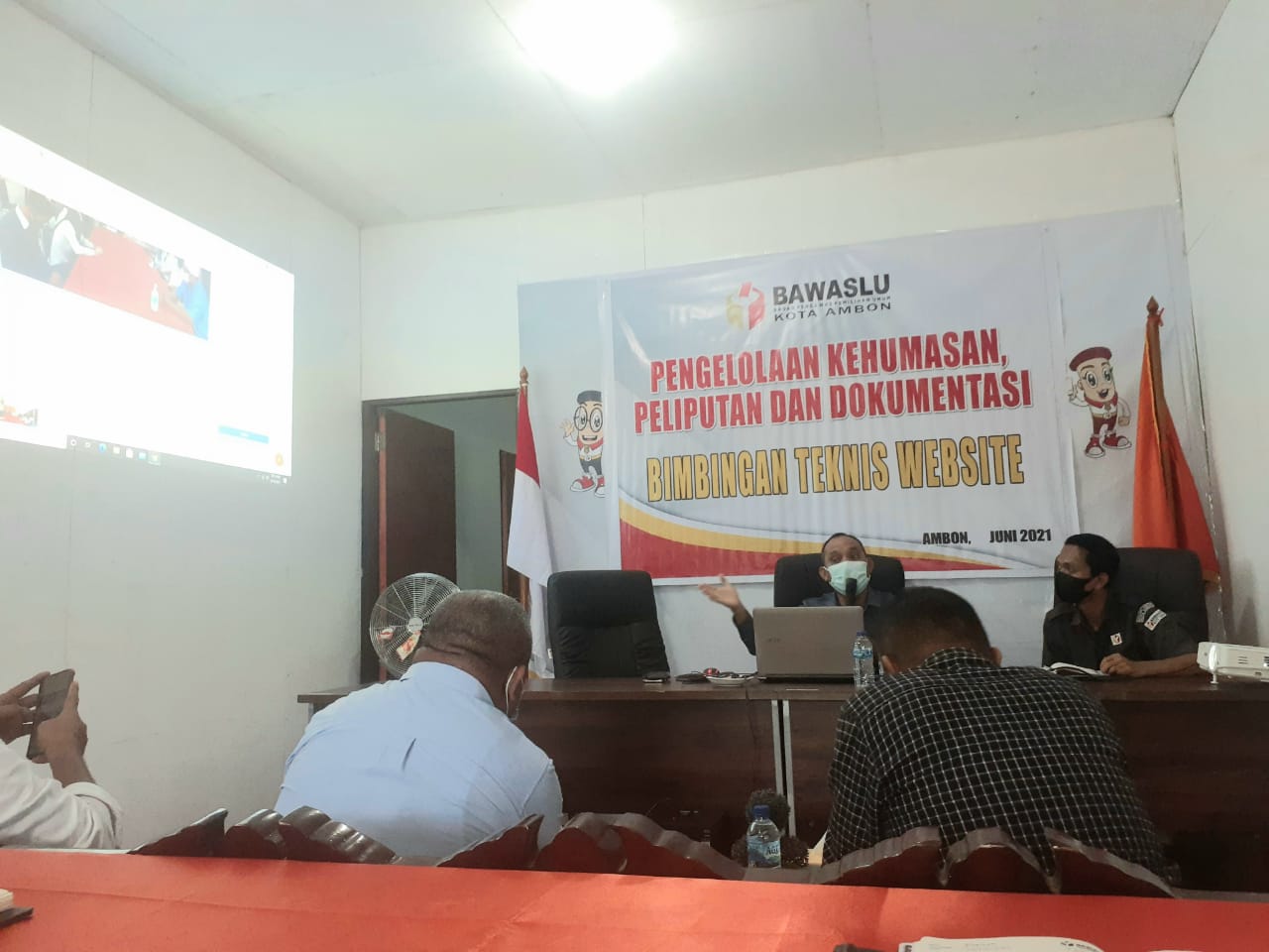 Bimtek website, Bawaslu Kota Ambon Tingkatkan SDM kehumasan