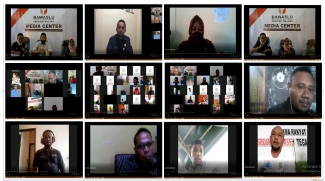 Jelang Pembentukan Pengawas TPS, Bawaslu Maluku Gelar Diskusi Daring.