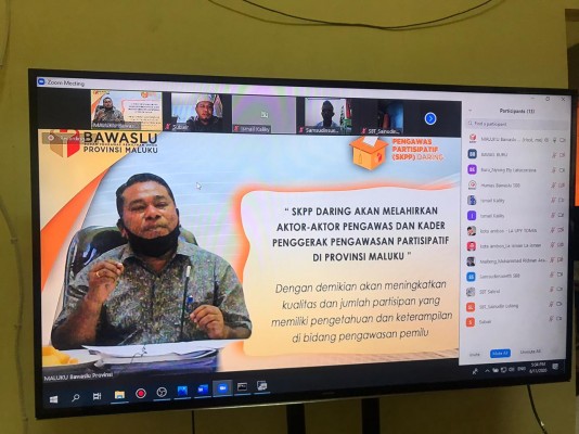 BAWASLU PROVINSI MALUKU SIAPKAN AKTOR & KADER PENGGERAK PENGAWAS PARTISIPATIF PEMILU/PEMILIHAN.
