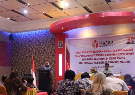 Peningkatan Kapasitas Pengawasan Tahapan Kampanye Rapat Umum dan Kampanye di Media Massa oleh Bawaslu Provinsi Maluku