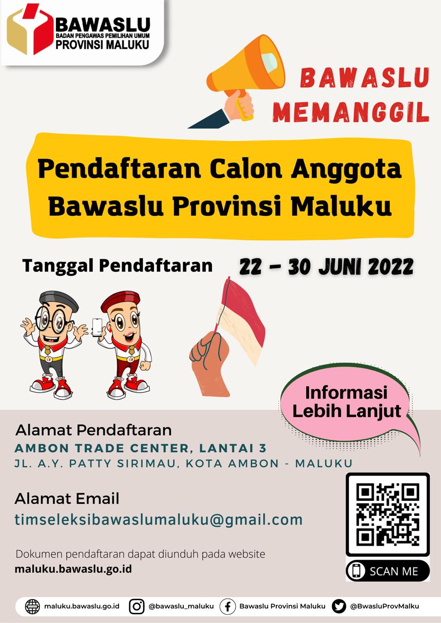 Tim Seleksi Calon Anggota Bawaslu Provinsi Maluku