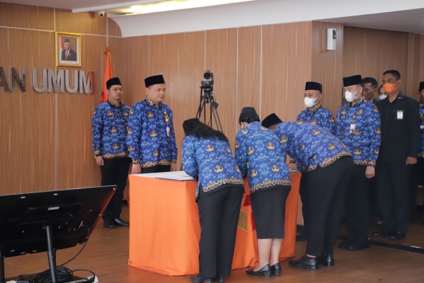 Lantik 411 PNS Angkatan Lima, Sekjen Minta Jujur, Disiplin dan Tanggung Jawab