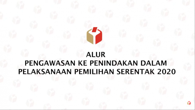 ALUR PENGAWASAN KE PENINDAKAN DALAM PELAKSANAAN PEMILIHAN SERENTAK 2020