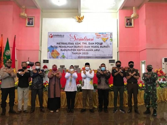 Bawaslu Sosialisasi Netralitas ASN,TNI dan Polri Dalam Pilkada di Kabupaten Kepulauan Aru.