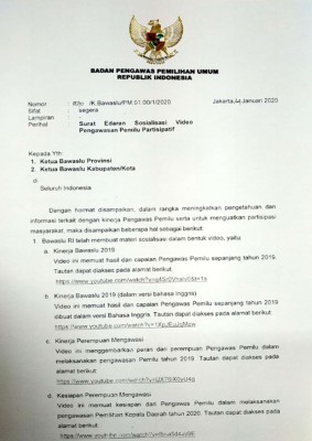 Sosialisasi Video Pengawasan Pemilu Partisipatif