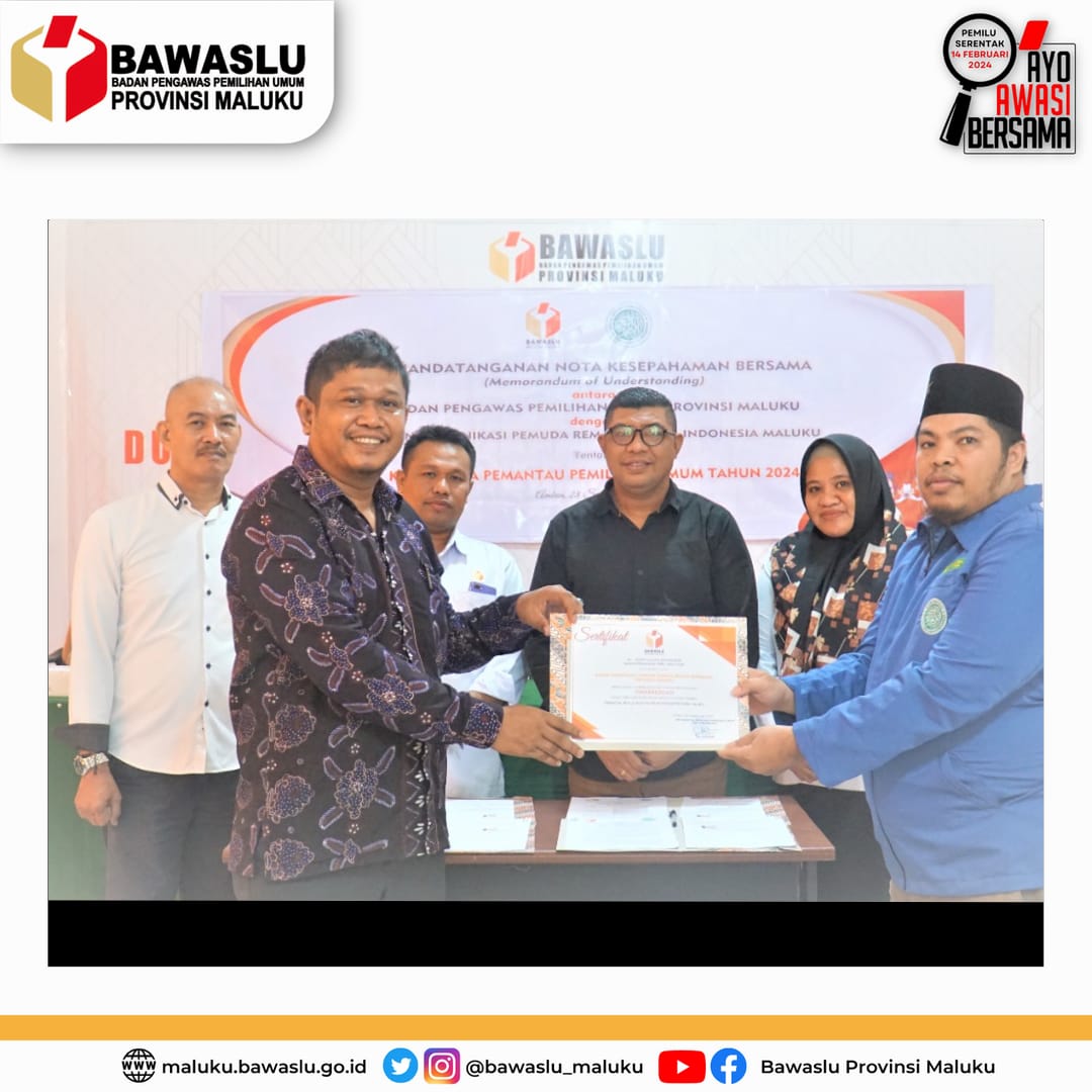 Wujud Nyata Rumah Ibadah Dukung Pemilu Berkualitas, BKPRMI Merapat Ke Bawaslu Maluku, Menjadi Pemantau