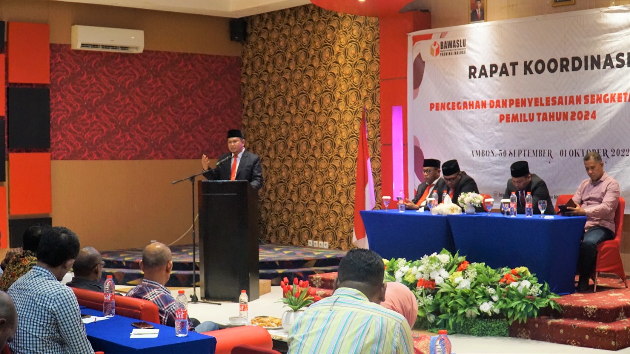 Buka Rakor Pencegahan dan Penyelesaian Sengketa Proses Pemilu, Subair: Wujud Netralnya Bawaslu, Menjaga Kedekatan Yang Sama Dengan Semua Parpol