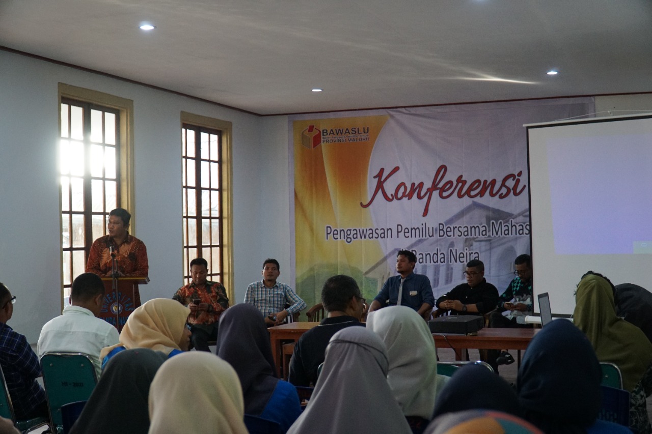 Di Banda, Bawaslu Maluku Gelar Konferensi Pengawasan Pemilu Bersama Mahasiswa