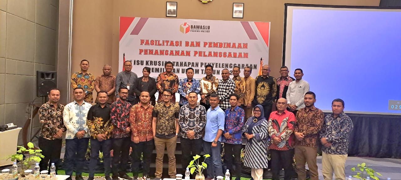 Buka Kegiatan Fasilitasi dan Pembinaan Penanganan Pelanggaran Pemilu, Puadi Minta Jajaran Pengawas di Maluku Lakukan Dua Hal Ini