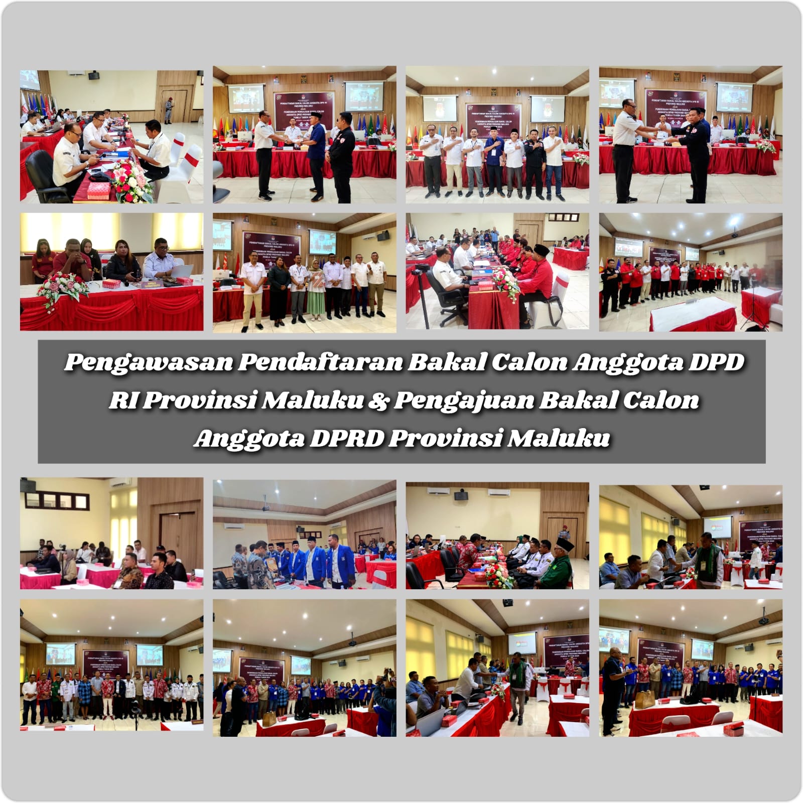 Sambangi KPU Maluku di Hari Terakhir Pendaftaran, Sepuluh Parpol Ajukan Bakal Calon Anggota DPRD