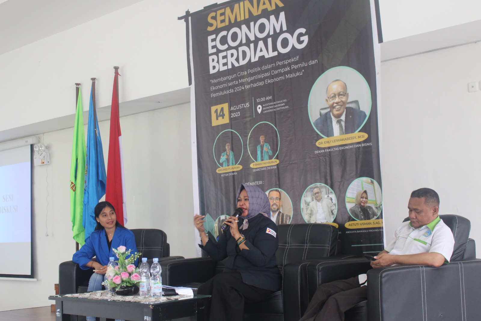 Seminar Econom Berdialog, Astuti: Pemilu 2024 Berdampak Baik pada Perekonomian