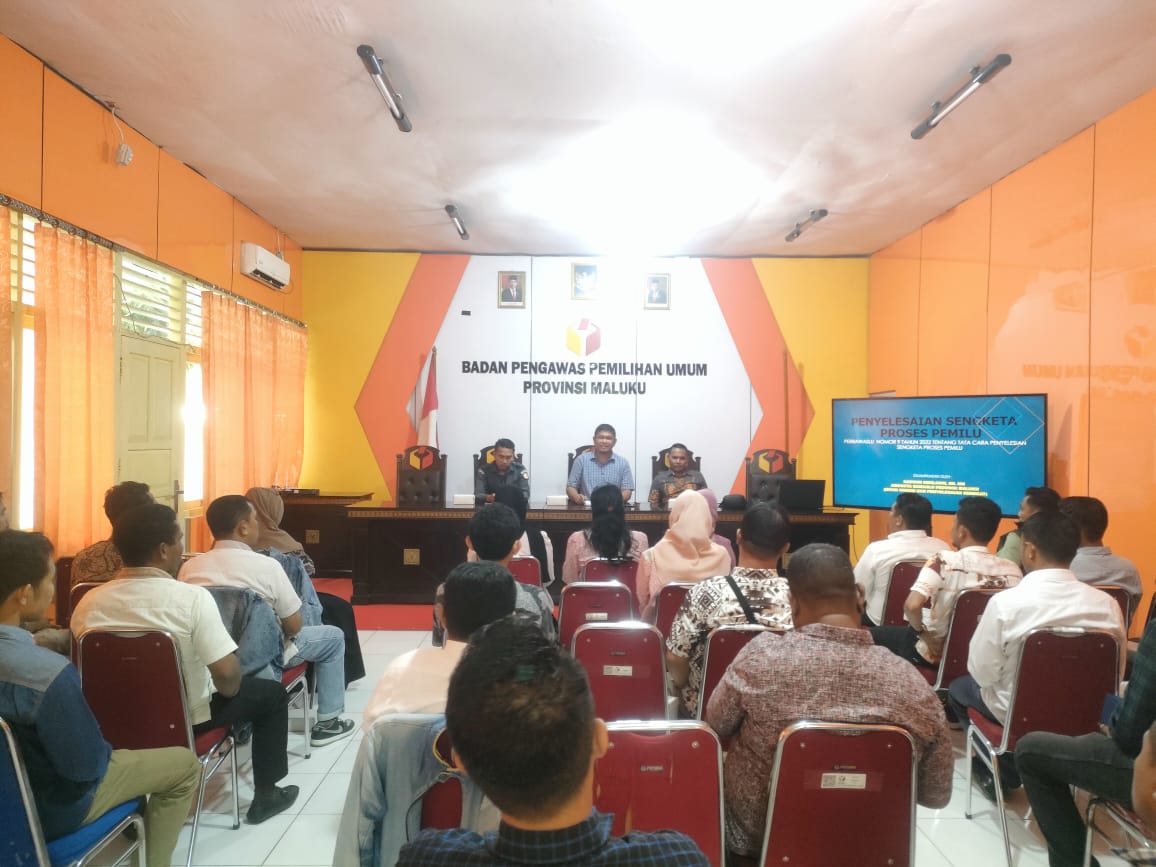Helat Rakor Bersama Kabupaten/Kota, Bawaslu Maluku Bahas Potensi Sengketa Pasca Penetapan DCS