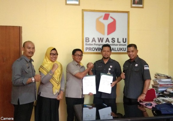Bawaslu Maluku dan BPJS Ketenagakerjaan Teken MoU