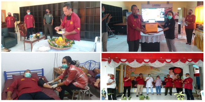 Rayakan HUT ke 12, Bawaslu Maluku Serahkan Bantuan Alat Medis dan Gelar Donor Darah