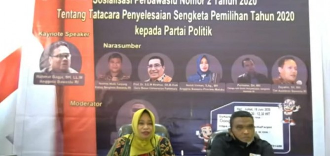 Bawaslu Maluku Sosialisasikan Perbawaslu Tentang Tatacara Penyelesaian Sengketa Pemilihan Kepada Partai Politik