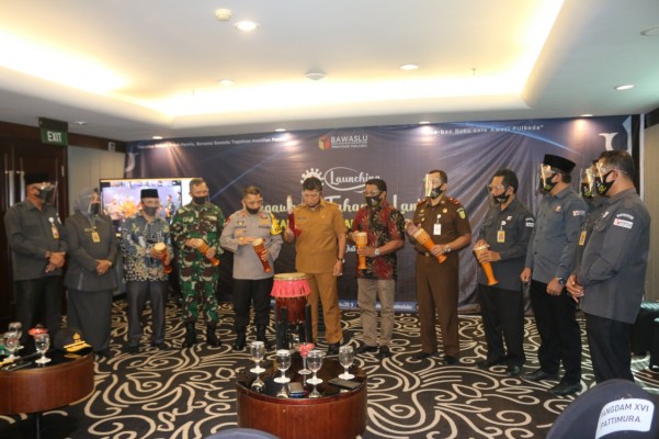 BAWASLU MALUKU LAUNCHING PENGAWASAN PILKADA SERENTAK LANJUTAN TAHUN 2020 DIMASA PANDEMIC