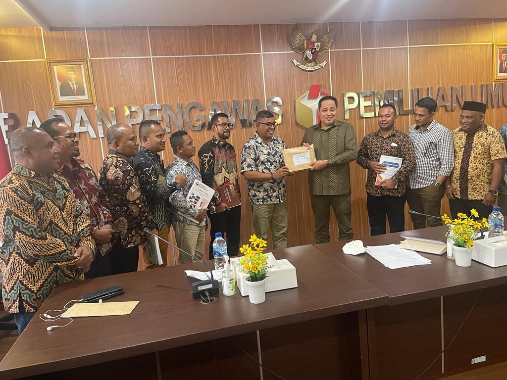 Temui Herwyn, Bawaslu Provinsi Maluku Sampaikan Laporan Akhir Pembentukan Panwascam