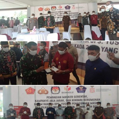 Bawaslu Maluku hadiri Kegiatan Oprasi Yustisia penggunaan masker dan Pilkada 2020 yang Aman, Damai dan Sehat.