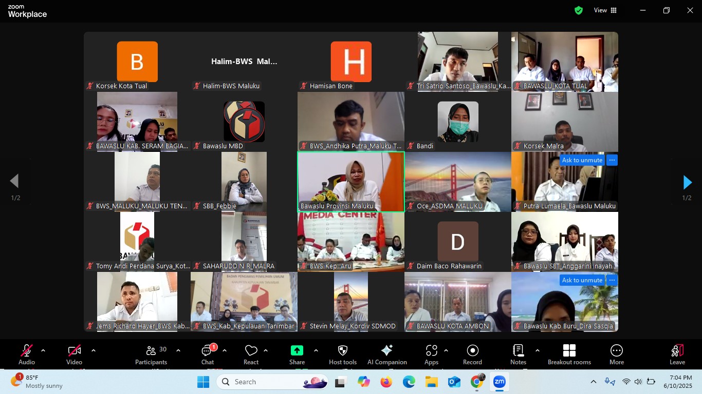 33 CPNS Bawaslu Provinsi Maluku Jalani Orientasi