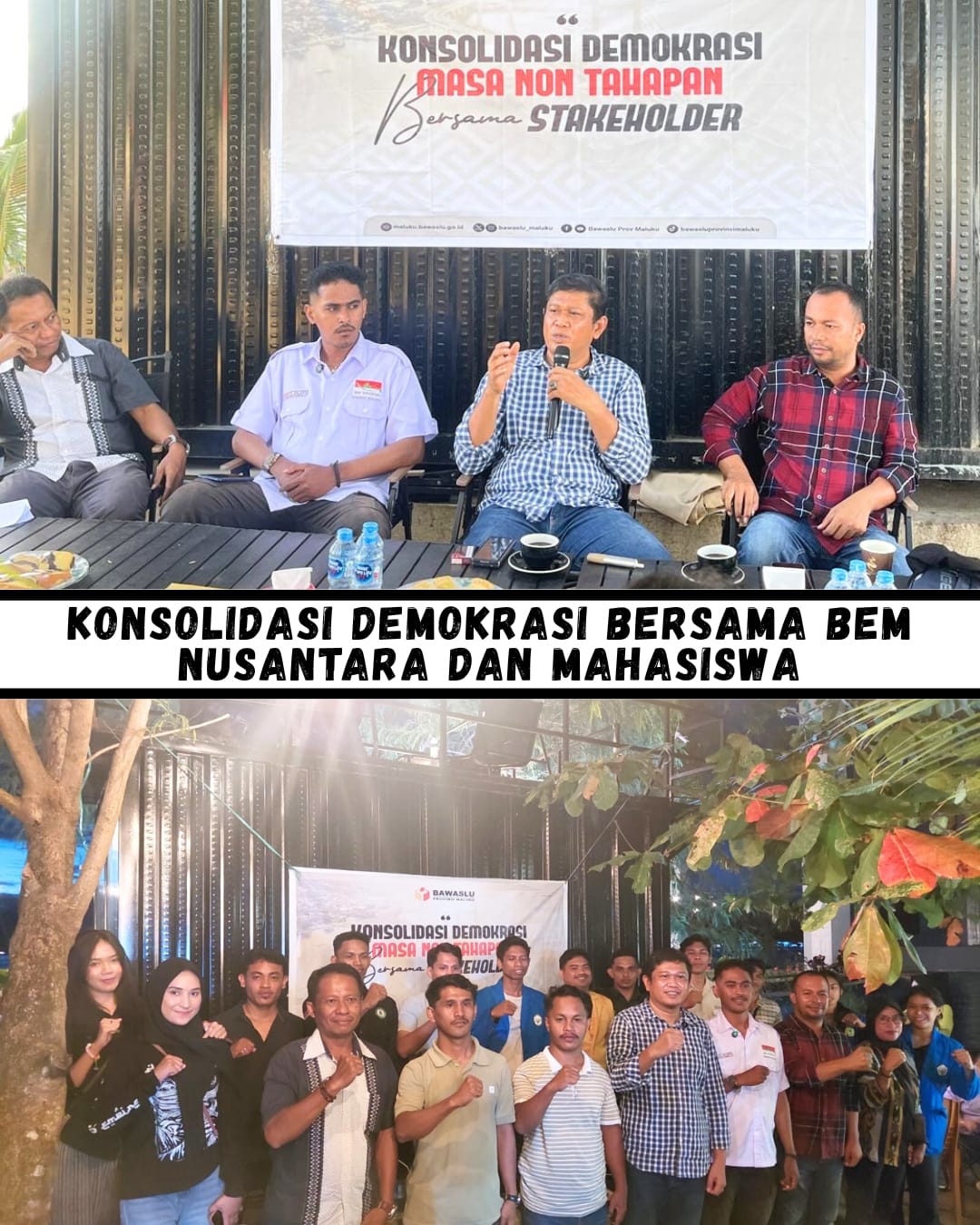 Kegiatan Konsolidasi Demokrasi bersama BEM Nusantara dan Mahasiswa dengan Tema "Upaya dalam memberantas Politik Uang"