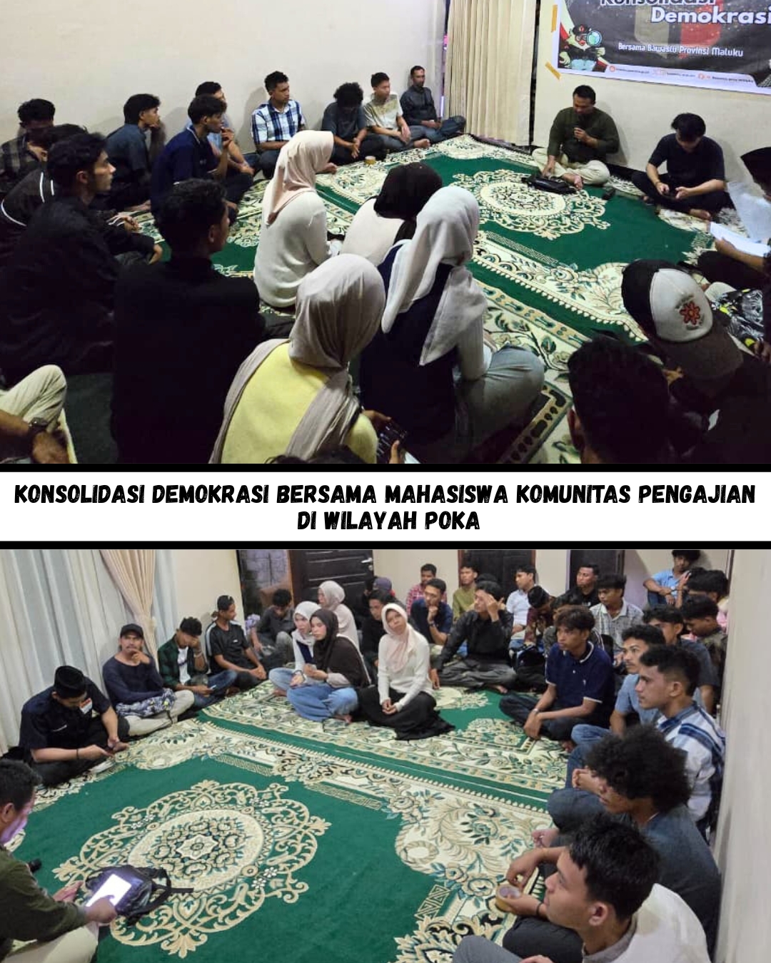 Konsolidasi Demokrasi dan Edukasi Politik menjelang Pemilu 2029 bersama mahasiswa komunitas pengajian Desa Poka