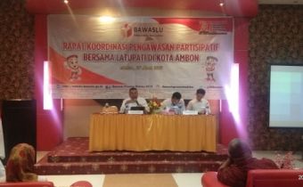 Bawaslu Provinsi Maluku Gelar Rakor Bersama Latupati di Kota Ambon.