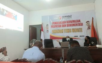 Bimtek website, Bawaslu Kota Ambon Tingkatkan SDM kehumasan