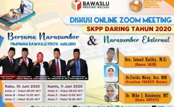 72 Peserta SKPP Daring Bawaslu Provinsi Maluku Ikuti pembelajaran Melalui Web Diskusi