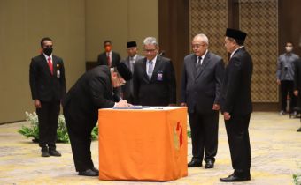 Lantik Ichsan Puadi Jadi Sekjen, Ketua Bawaslu Minta Bangun Kinerja Organisasi