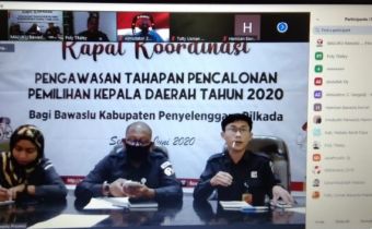 TAHAPAN PILKADA 2020 KEMABALI DI LANJUTKAN, BAWASLU GELAR RAKOR PENGAWASAN TAHAPAN PENCALONAN PILKADA 2020