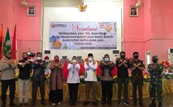 Bawaslu Sosialisasi Netralitas ASN,TNI dan Polri Dalam Pilkada di Kabupaten Kepulauan Aru.