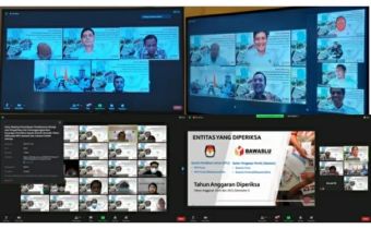 Bawaslu Maluku hadiri Entry Meeting Pemeriksaan Pendahuluan Kinerja atas Pengelolaan dan Pertanggungjawaban Keuangan Pilkada Serentak Tahun 2020 secara Virtual