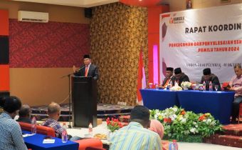 Buka Rakor Pencegahan dan Penyelesaian Sengketa Proses Pemilu, Subair: Wujud Netralnya Bawaslu, Menjaga Kedekatan Yang Sama Dengan Semua Parpol