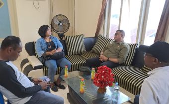 Pastikan Verfak Berjalan Sesuai Aturan, Stevin Melay Sambangi KPU Aru