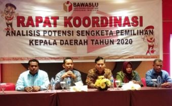 Siap Awasi Tahapan Pilkada 2020, Bawaslu Maluku Gelar Rapat Koordinasi Analisis Potensi Sengketa Pemilihan