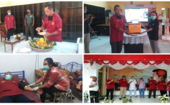 Rayakan HUT ke 12, Bawaslu Maluku Serahkan Bantuan Alat Medis dan Gelar Donor Darah
