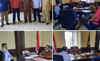 Hibah Tanah Kantor Bawaslu Buru, Kasek Bawaslu Maluku temui Pemkab Buru.