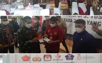 Bawaslu Maluku hadiri Kegiatan Oprasi Yustisia penggunaan masker dan Pilkada 2020 yang Aman, Damai dan Sehat.