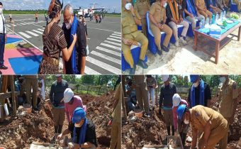 Pembangunan Kantor Bawaslu KKT, Sekjen Hadiri Peletakan Batu Pertama