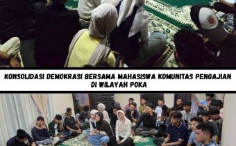 Konsolidasi Demokrasi dan Edukasi Politik menjelang Pemilu 2029 bersama mahasiswa komunitas pengajian Desa Poka